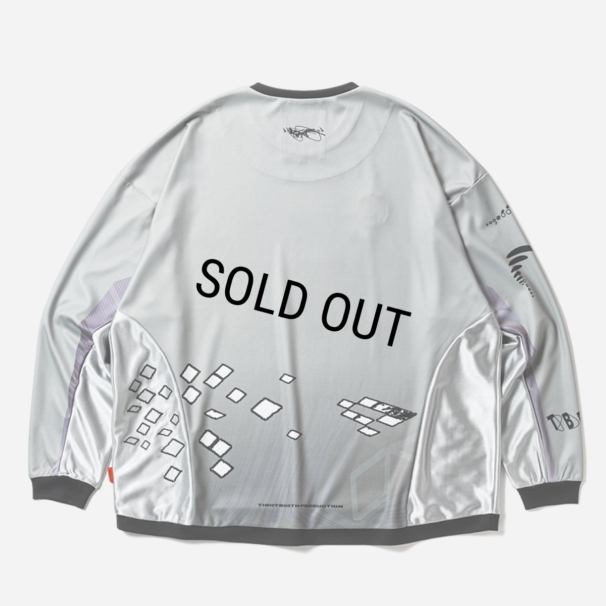 画像2: 【30％OFF】TIGHTBOOTH x SauRas Being L/S SOCCER JERSEY（Grey）［サッカージャージ-25春夏］ (2)