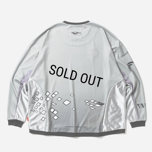 画像2: 【30％OFF】TIGHTBOOTH x SauRas Being L/S SOCCER JERSEY（Grey）［サッカージャージ-25春夏］