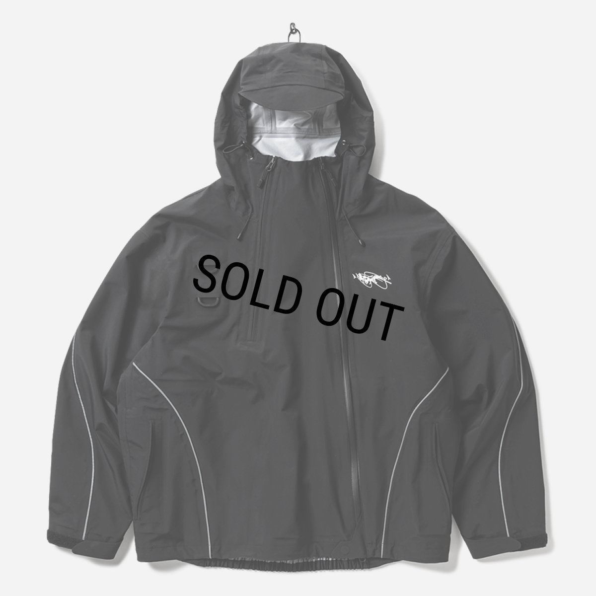 画像1: 【30％OFF】TIGHTBOOTH x SauRas Being MOUNTAIN PARKA（Black）［マウンテンパーカー-25春夏］ (1)