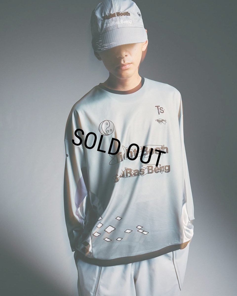 画像4: 【30％OFF】TIGHTBOOTH x SauRas Being L/S SOCCER JERSEY（Grey）［サッカージャージ-25春夏］ (4)
