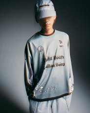 画像4: 【30％OFF】TIGHTBOOTH x SauRas Being L/S SOCCER JERSEY（Grey）［サッカージャージ-25春夏］ (4)