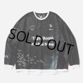 TIGHTBOOTH x SauRas Being L/S SOCCER JERSEY（Black）［サッカージャージ-25春夏］
