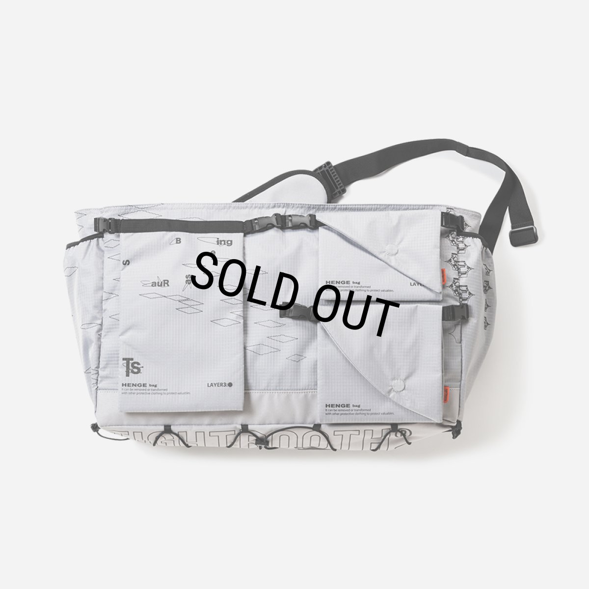 画像1: TIGHTBOOTH x SauRas Being MESSENGER BAG（Grey）［メッセンジャーバッグ-25春夏］ (1)