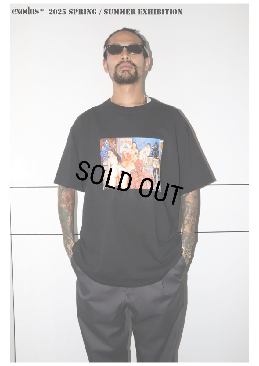 画像2: exodus/TATTOO STUDIO LIFE Tee TYPE-1（BLACK）［プリントT-25春夏］ (2)