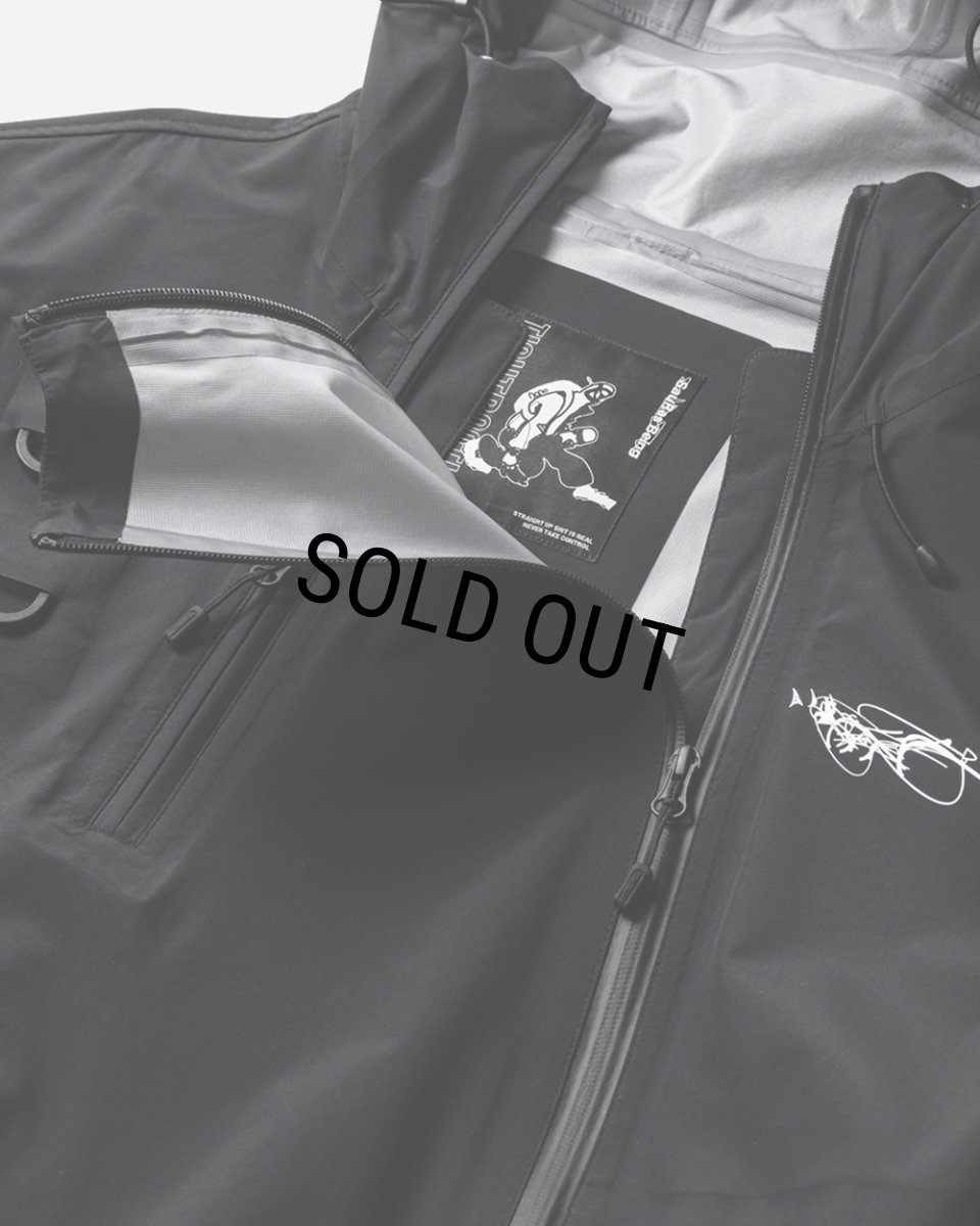 画像5: 【30％OFF】TIGHTBOOTH x SauRas Being MOUNTAIN PARKA（Black）［マウンテンパーカー-25春夏］ (5)