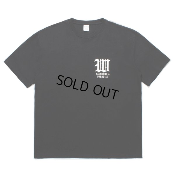 画像1: WACKO MARIA/WASHED HEAVY WEIGHT T-SHIRT（BLACK）［プリントT-25春夏］
