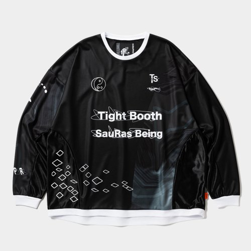 他の写真1: TIGHTBOOTH x SauRas Being L/S SOCCER JERSEY（Black）［サッカージャージ-25春夏］