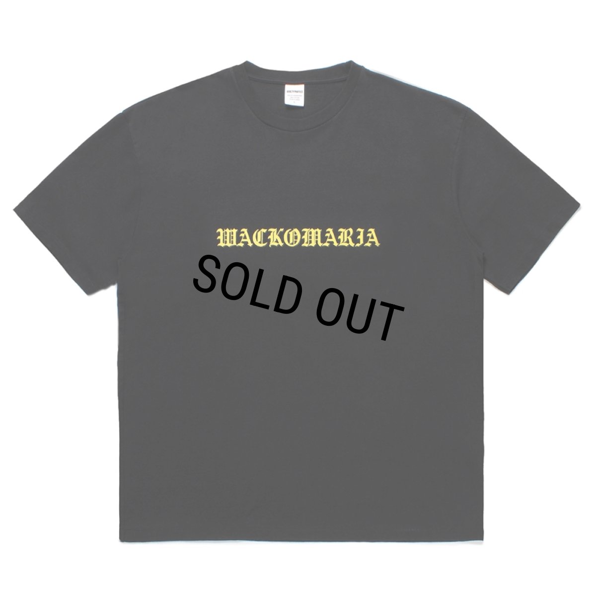 画像1: WACKO MARIA/WASHED HEAVY WEIGHT T-SHIRT（BLACK）［プリントT-25春夏］ (1)