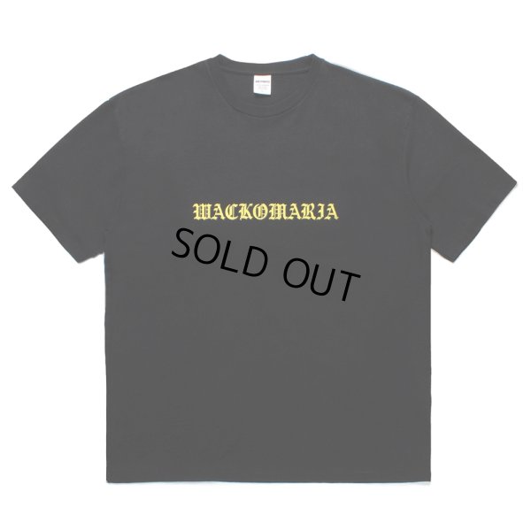 画像1: WACKO MARIA/WASHED HEAVY WEIGHT T-SHIRT（BLACK）［プリントT-25春夏］
