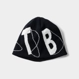 TIGHTBOOTH x SauRas Being JACQUARD BEANIE（Black）［ジャガードビーニー-25春夏］