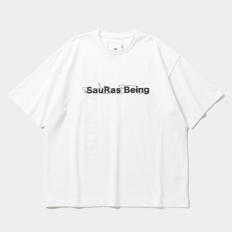 画像1: TIGHTBOOTH x SauRas Being S/S T-SHIRT（White）［プリントT-25春夏］