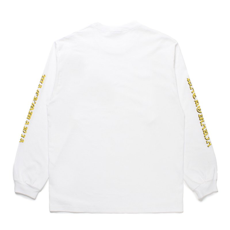 画像2: WACKO MARIA/WASHED HEAVY WEIGHT LONG SLEEVE T-SHIRT（WHITE）［刺繍+プリント長袖T-25春夏］