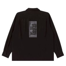 画像1: BlackEyePatch/HWC EMBROIDERED OPEN COLLARED L/S SHIRT(BLACK) (1)