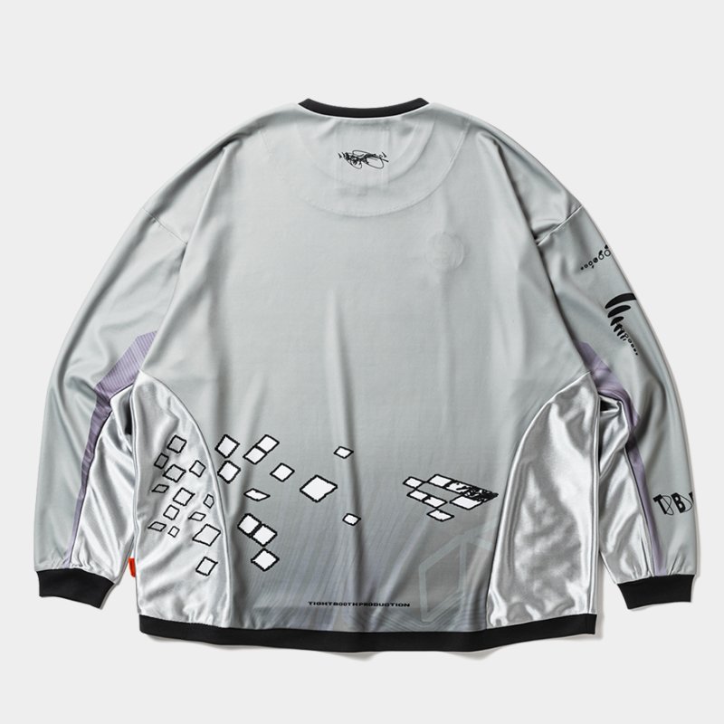 画像2: 【30％OFF】TIGHTBOOTH x SauRas Being L/S SOCCER JERSEY（Grey）［サッカージャージ-25春夏］