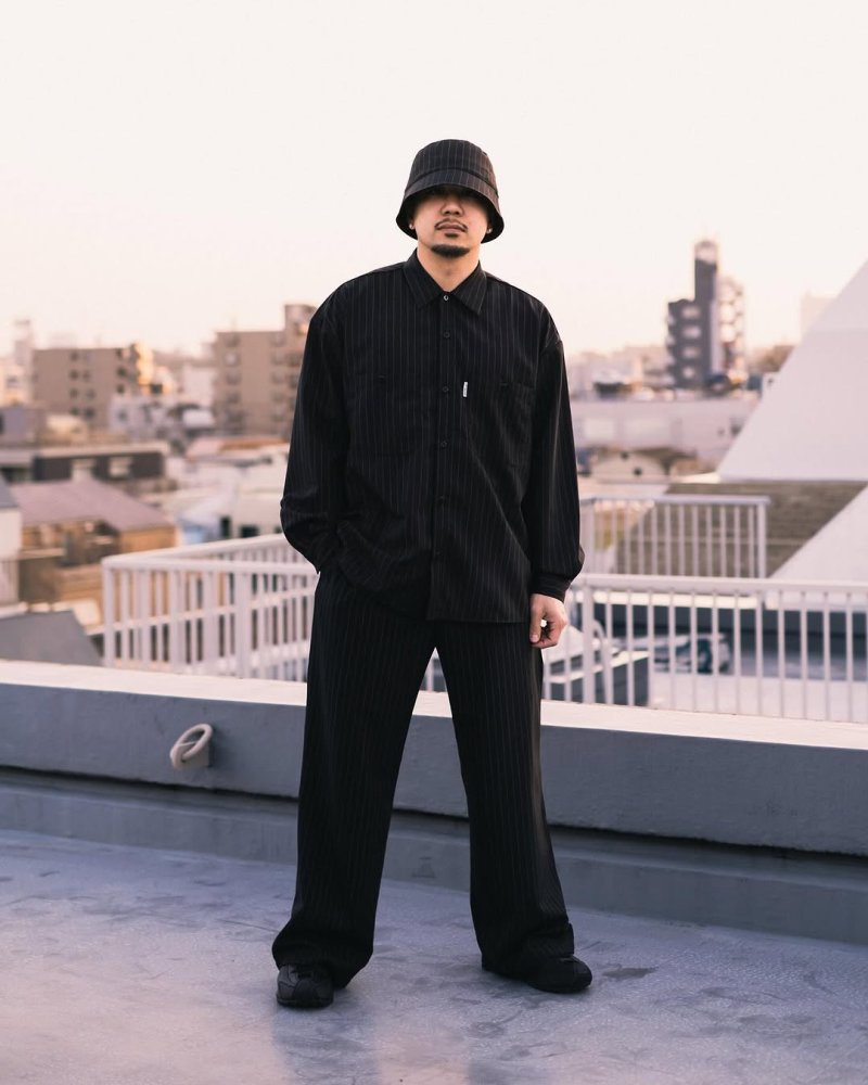 画像3: COOTIE PRODUCTIONS/T/W Work L/S Shirt（Stripe）［ワークシャツ-25春夏］