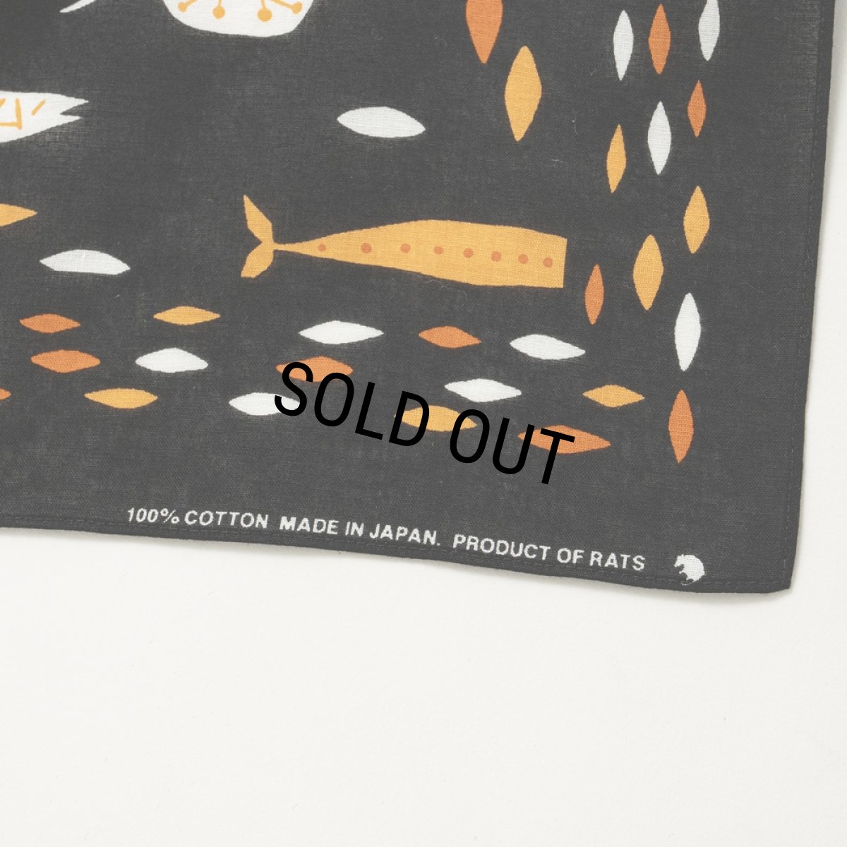 画像2: 【30%OFF】RATS/BANDANA（BLACK）［バンダナ-25春夏］ (2)