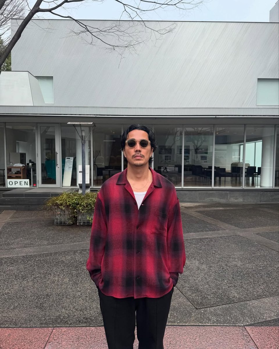 画像5: 【30％OFF】ROTTWEILER/R9 CHAMPION CHECK SHIRT（RED）［チャンピオンチェックシャツ-25春夏］ (5)