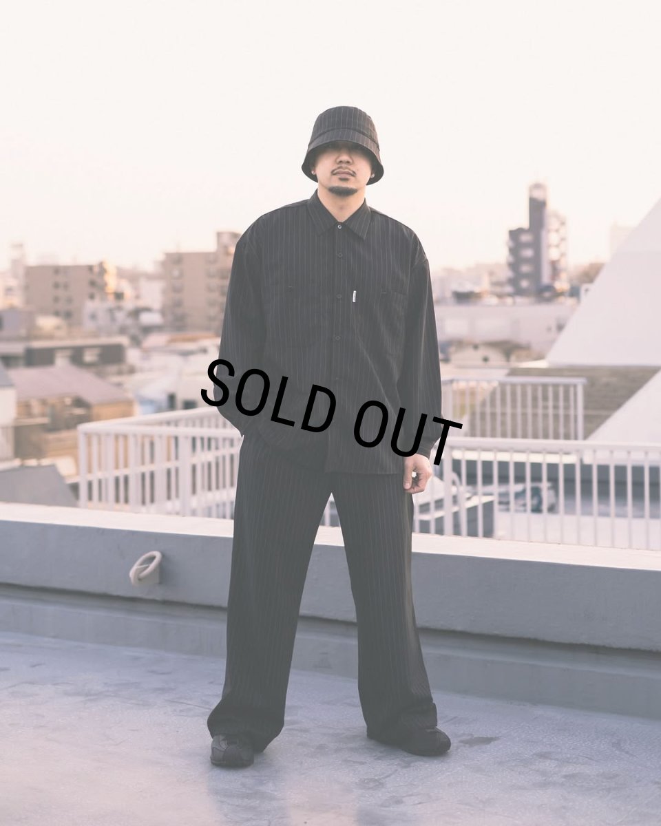 画像4: COOTIE PRODUCTIONS/T/W Work L/S Shirt（Stripe）［ワークシャツ-25春夏］ (4)