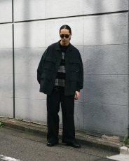 画像6: COOTIE PRODUCTIONS/Abyss Dyed Duck Double Knee Painter Pants（Black）［ダブルニーペインターパンツ-25春夏］ (6)