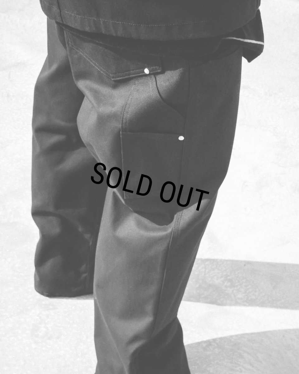 画像7: COOTIE PRODUCTIONS/Abyss Dyed Duck Double Knee Painter Pants（Black）［ダブルニーペインターパンツ-25春夏］ (7)