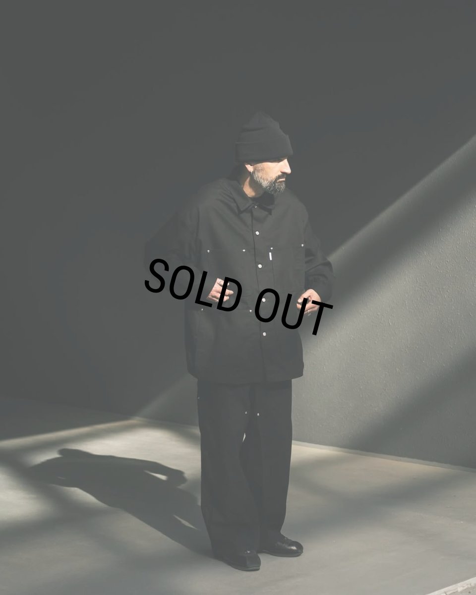 画像5: COOTIE PRODUCTIONS/Abyss Dyed Duck Double Knee Painter Pants（Black）［ダブルニーペインターパンツ-25春夏］ (5)