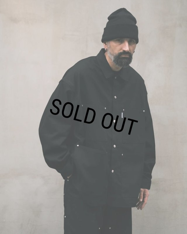 COOTIE PRODUCTIONS/Abyss Dyed Duck Coverall（Black）［ダック
