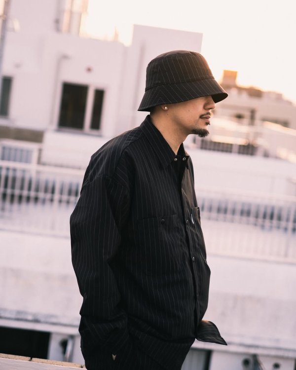 画像5: COOTIE PRODUCTIONS/T/W Work L/S Shirt（Stripe）［ワークシャツ-25春夏］