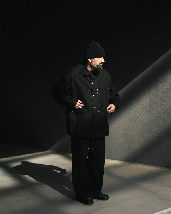 画像4: COOTIE PRODUCTIONS/Abyss Dyed Duck Coverall（Black）［ダックカバーオール-25春夏］