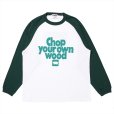 画像1: PORKCHOP/CYOW RAGLAN L/S TEE（EMERALD/GREEN）［ラグラン長袖T-25春夏］ (1)