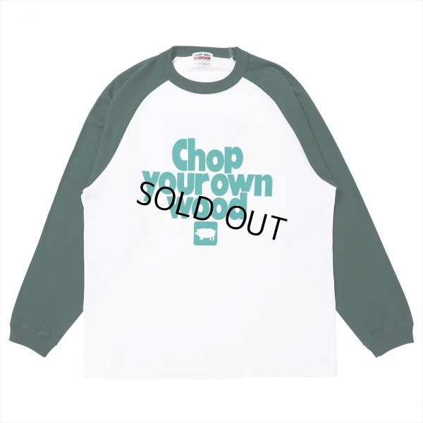 画像1: PORKCHOP/CYOW RAGLAN L/S TEE（EMERALD/GREEN）［ラグラン長袖T-25春夏］