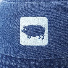 画像3: PORKCHOP/CYOW DENIM HAT（DARK BLUE）［デニムハット-25春夏］ (3)
