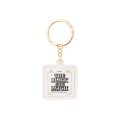 BlackEyePatch/TRADEMARK CERTIFICATE KEYCHAIN（WHITE）
