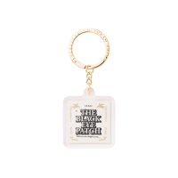 BlackEyePatch/TRADEMARK CERTIFICATE KEYCHAIN（WHITE）
