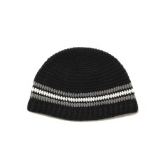 画像1: COOTIE PRODUCTIONS/Crochet Cuffless Beanie（Black Line）［カフレスビーニー-25春夏］ (1)