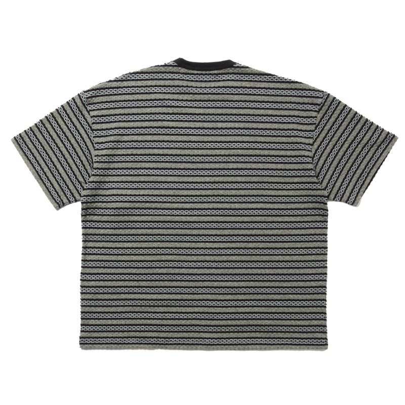 画像2: COOTIE PRODUCTIONS/Jacquard Border S/S Tee（Black）［ジャガードボーダーT-25春夏］