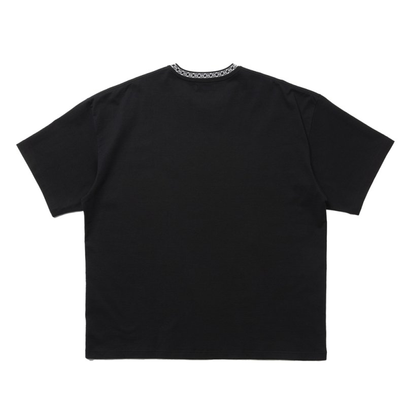画像2: COOTIE PRODUCTIONS/Jacquard Neck S/S Tee（Black）［ジャガードネックT-25春夏］