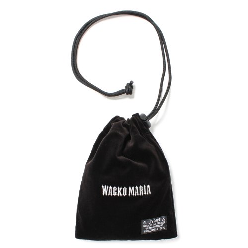 他の写真1: WACKO MARIA/VELOUR DRAWSTRING BAG（BLACK）［ベロアドローストリングバッグ-25春夏］