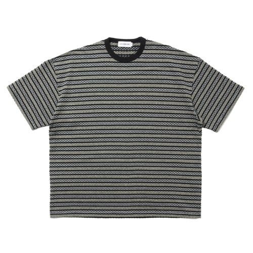 他の写真1: COOTIE PRODUCTIONS/Jacquard Border S/S Tee（Black）［ジャガードボーダーT-25春夏］