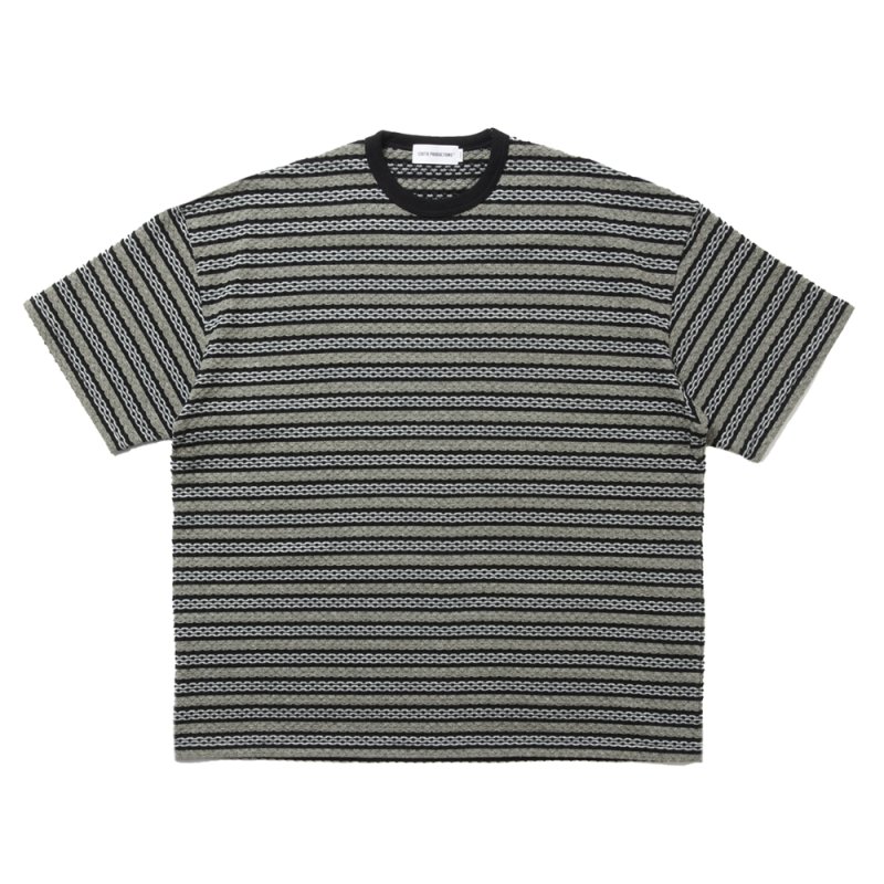 画像1: COOTIE PRODUCTIONS/Jacquard Border S/S Tee（Black）［ジャガードボーダーT-25春夏］