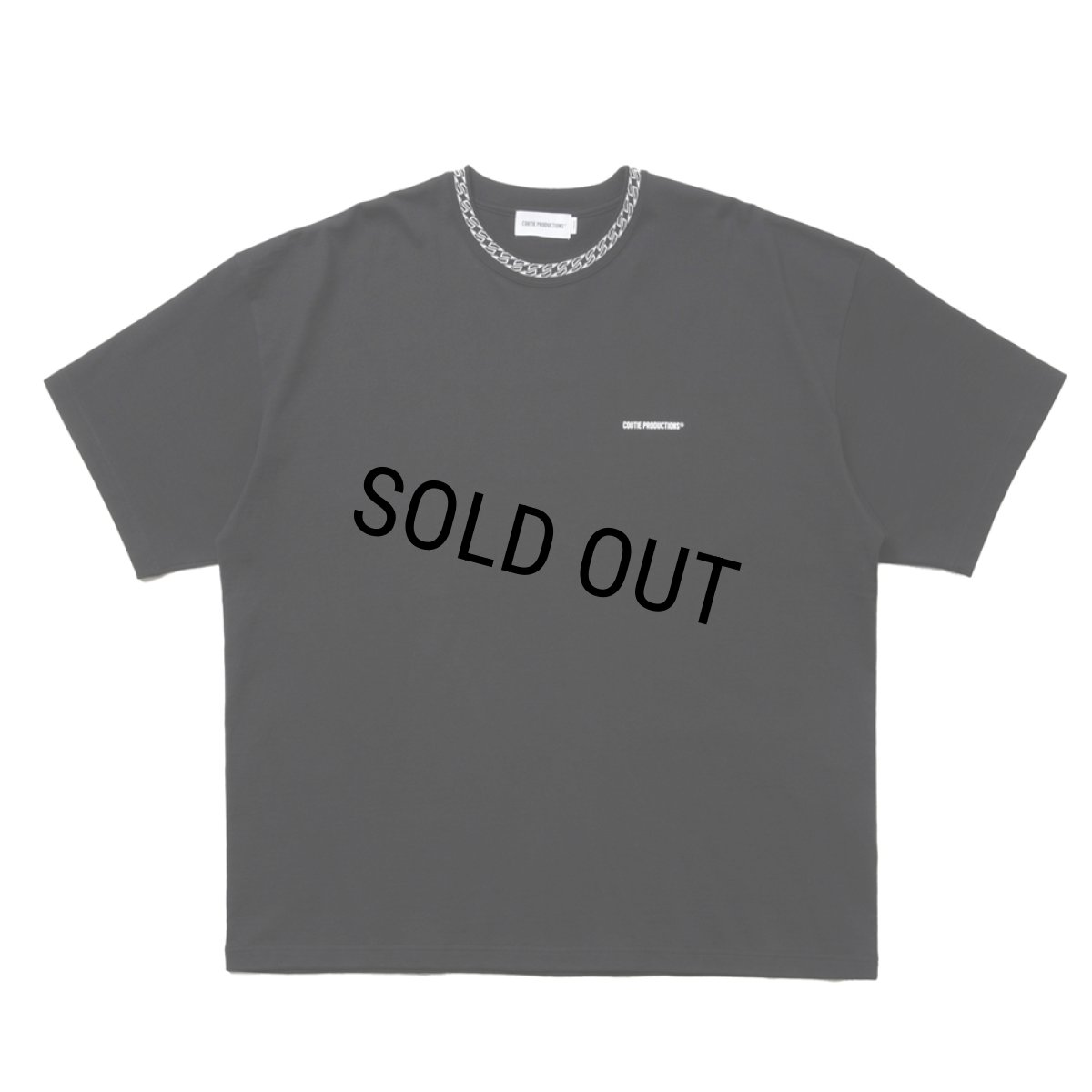 画像1: COOTIE PRODUCTIONS/Jacquard Neck S/S Tee（Black）［ジャガードネックT-25春夏］ (1)