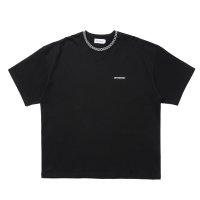 COOTIE PRODUCTIONS/Jacquard Neck S/S Tee（Black）［ジャガードネックT-25春夏］