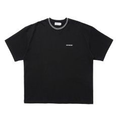 画像1: COOTIE PRODUCTIONS/Jacquard Neck S/S Tee（Black）［ジャガードネックT-25春夏］ (1)