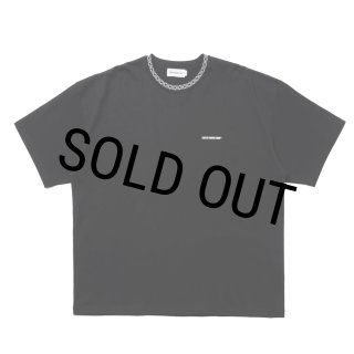 COOTIE PRODUCTIONS/Jacquard Neck S/S Tee（Black）［ジャガード