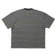 画像2: COOTIE PRODUCTIONS/Jacquard Border S/S Tee（Black）［ジャガードボーダーT-25春夏］ (2)