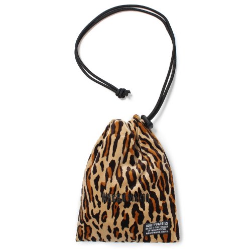 他の写真1: WACKO MARIA/LEOPARD VELOUR DRAWSTRING BAG（BEIGE）［レオパードベロアドローストリングバッグ-25春夏］