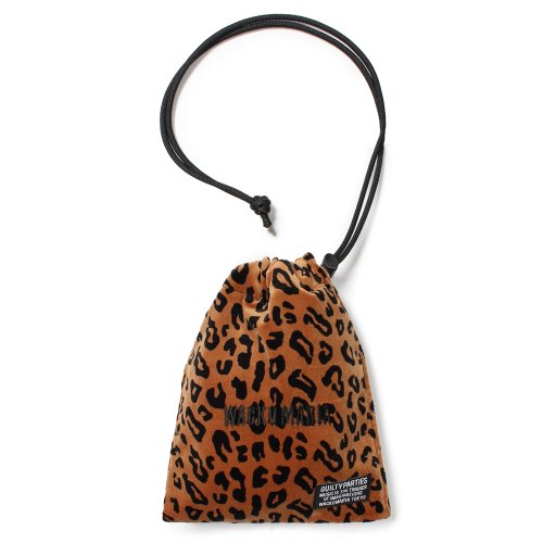 他の写真1: WACKO MARIA/LEOPARD VELOUR DRAWSTRING BAG（BROWN）［レオパードベロアドローストリングバッグ-25春夏］