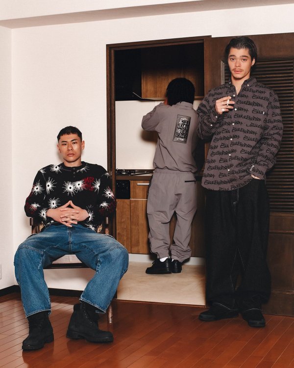 画像3: BlackEyePatch/SMALL HWC NYLON TRACK PANTS（BLACK）