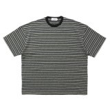 COOTIE PRODUCTIONS/Jacquard Border S/S Tee（Black）［ジャガードボーダーT-25春夏］