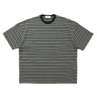 COOTIE PRODUCTIONS/Jacquard Border S/S Tee（Black）［ジャガードボーダーT-25春夏］
