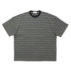 画像1: COOTIE PRODUCTIONS/Jacquard Border S/S Tee（Black）［ジャガードボーダーT-25春夏］ (1)